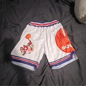 White Space Jams Basketball Shorts